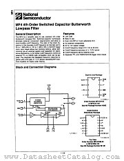 MF4CN-100 datasheet pdf National Semiconductor
