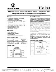 TC1041CEUA datasheet pdf Microchip