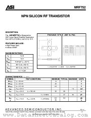 MRF752 datasheet pdf Advanced Semiconductor