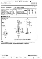 BUK457-400 datasheet pdf Philips