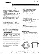 ISL6298-2CR4Z-T datasheet pdf Intersil
