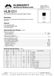 HLB121I datasheet pdf Hi-Sincerity Microelectronics