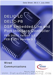PEB20570 datasheet pdf Infineon