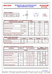 P01N02LMB datasheet pdf NIKO-SEM