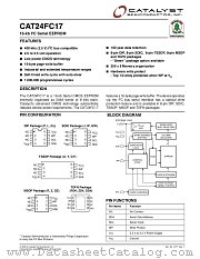 CAT24FC17PETE13REV-F datasheet pdf Catalyst Semiconductor