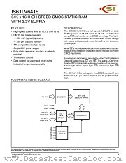 IS61LV6416-15T datasheet pdf Integrated Circuit Solution Inc