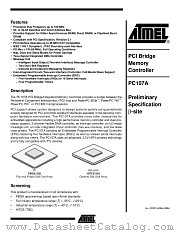 PC107AMZFU100LC datasheet pdf Atmel
