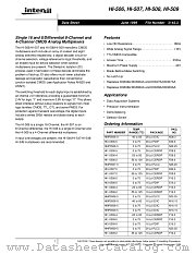 HI1-0509-2 datasheet pdf Intersil