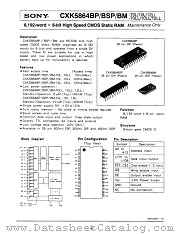 CXK5864BSP-70LL datasheet pdf SONY