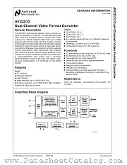AVC2510 datasheet pdf National Semiconductor