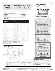PA1163 datasheet pdf Tyco Electronics