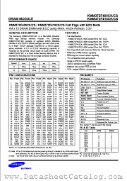 KMM372F400CS datasheet pdf Samsung Electronic