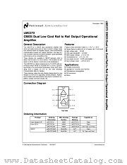 LMC272CMM datasheet pdf National Semiconductor