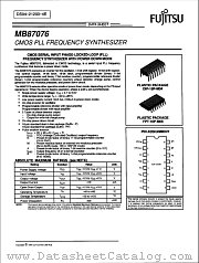 MB87076 datasheet pdf Fujitsu Microelectronics