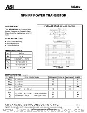 MS2601 datasheet pdf Advanced Semiconductor
