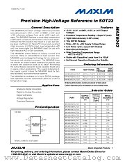 MAX6043BAUT41 datasheet pdf MAXIM - Dallas Semiconductor