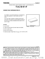 TA041F datasheet pdf TOSHIBA