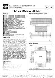 V6118 datasheet pdf EM Microelectronic-Marin SA