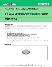 MB3825 datasheet pdf Fujitsu Microelectronics