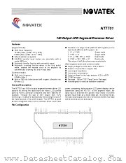 NT7701 datasheet pdf Novatek