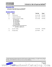 K7N163645M datasheet pdf Samsung Electronic