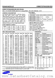 KMM372F803BK datasheet pdf Samsung Electronic