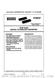 PCM64P datasheet pdf Burr Brown