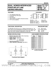 MDU28C-12A1 datasheet pdf Data Delay Devices Inc