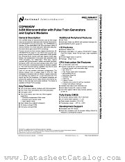 COP888GW-XXX/V datasheet pdf National Semiconductor