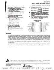 MSP430F11X datasheet pdf Texas Instruments