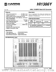 HI1386Y datasheet pdf Intersil