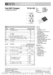 FII30-12D datasheet pdf IXYS Corporation
