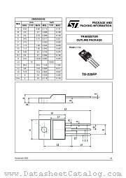 TO-220FP datasheet pdf ST Microelectronics