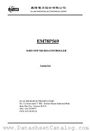 EM78P569 datasheet pdf ELAN Microelectronics