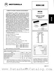 MCM4116B datasheet pdf Motorola