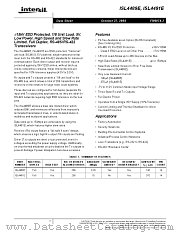 ISL4491EIB-T datasheet pdf Intersil