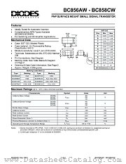 BC858AW-7 datasheet pdf Diodes
