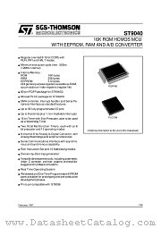 ST90R40C6 datasheet pdf ST Microelectronics
