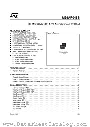 M69AR048BL85ZB8 datasheet pdf ST Microelectronics