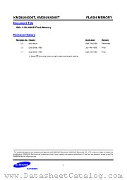 KM29U64000T datasheet pdf Samsung Electronic
