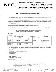 MPD789326GB-XXX-8ET datasheet pdf NEC