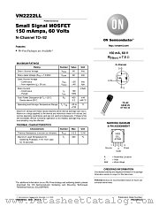 VN2222LLRLRM datasheet pdf ON Semiconductor