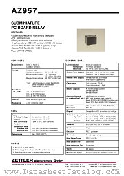 AZ957-1C-9DSE datasheet pdf ZETTLER electronics