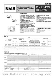 AQW610EHA datasheet pdf Matsushita Electric Works(Nais)