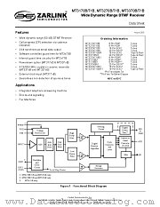 MT3171BE datasheet pdf Zarlink Semiconductor