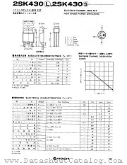 2SK430 datasheet pdf Hitachi Semiconductor