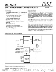 IS61C6416-15TI datasheet pdf Integrated Silicon Solution Inc