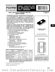 27C1028 datasheet pdf Fujitsu Microelectronics