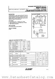 MGF1304A datasheet pdf Mitsubishi Electric Corporation
