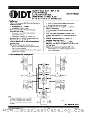IDT70V7399S166DDI datasheet pdf IDT